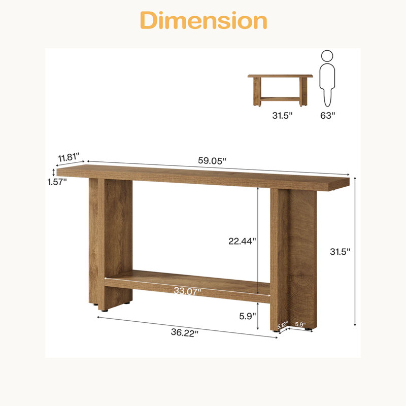 Double-Layer Storage Sofa Table,Hallway Table,Console Table