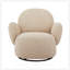 Chaise d'appoint pivotante pour le salon avec un confort semblable à un nuage et une conception compacte, parfaite pour les espaces modernes-130790964
