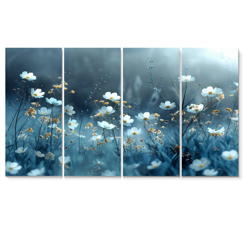 Bibeau - Ensemble d'art sur toile Fleurs sauvages, H 28 po x l 48 po