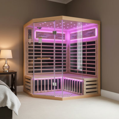 Sauna pentagonal de style familial