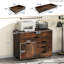  Armoire de rangement moderne à 5 tiroirs avec roulettes verrouillables et porte d'armoire, bureau, bureau à domicile et bureau