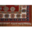 Tapis oriental en laine Kazak noué à la main 4 x 6