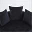 Chaise de salon en tonneau 40,6 po Accent Chairs A & amp; A Furniture | Noir | Mid-Century moderne-395090365