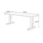 Bureau d'écriture rectangulaire en bois massif clair noyer clair-1056896876