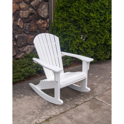 Chaise berçante en coquillage POLYWOOD