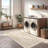 Medallion Non Slip Washable Rug(Cream)-678941577