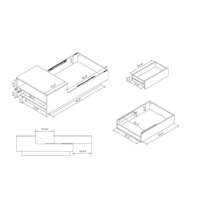 Spada Single Coffee Table