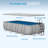 18 Ft. W X 9 Ft. D Grey U-Shaped Frame Pool With Pump