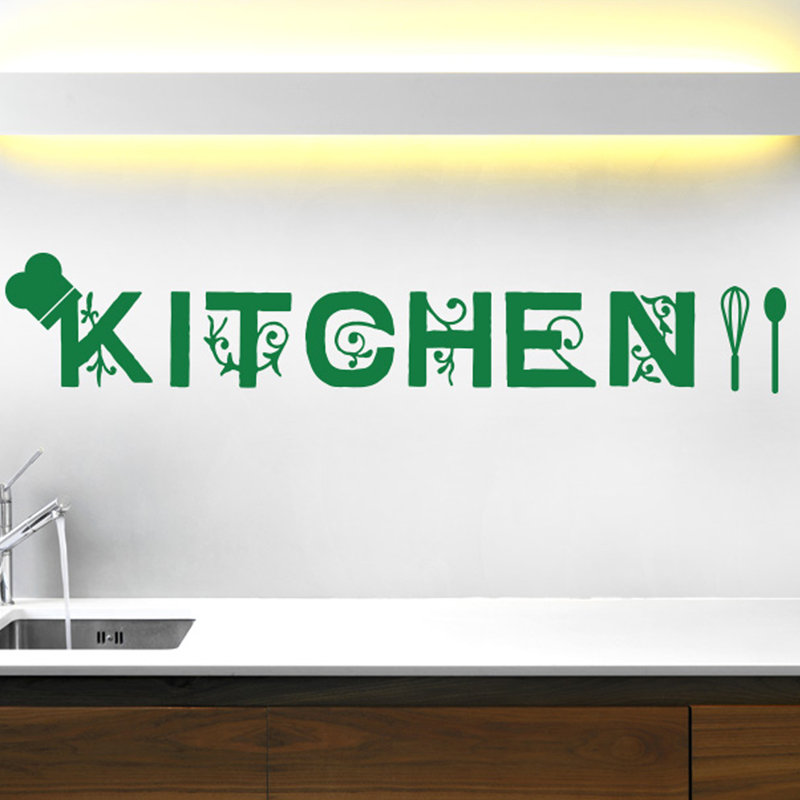 Food & Beverage Wall Decal, Green, Medium