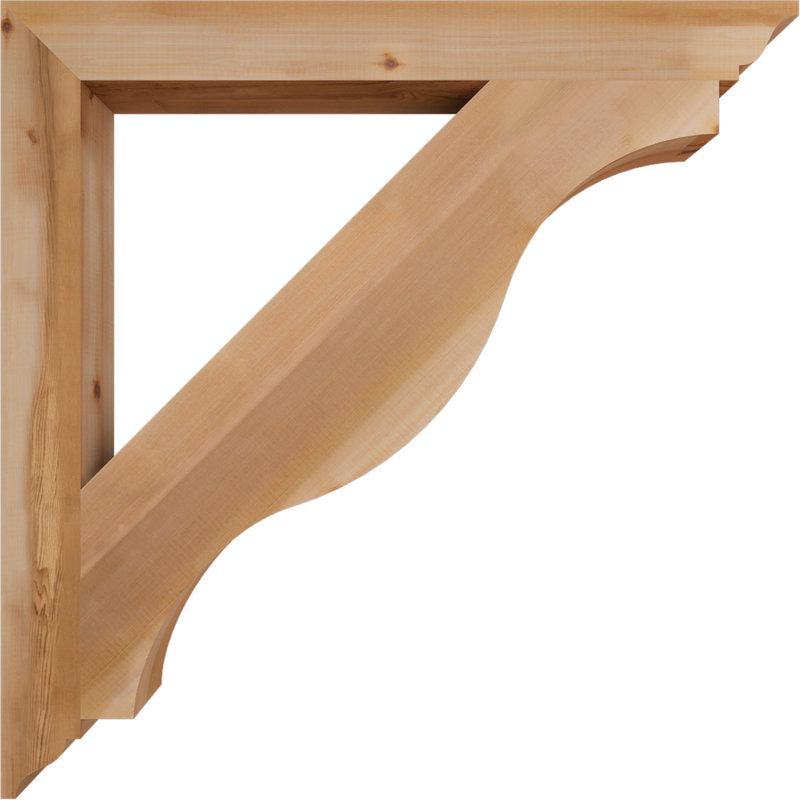 Support traditionnel Funston, Cèdre rouge de l'Ouest, Lisse, H 40 po x l 3,5 po x P 40 po