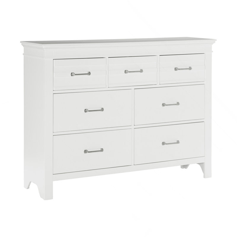 Commode 7 tiroirs 7 pièces, Blanc