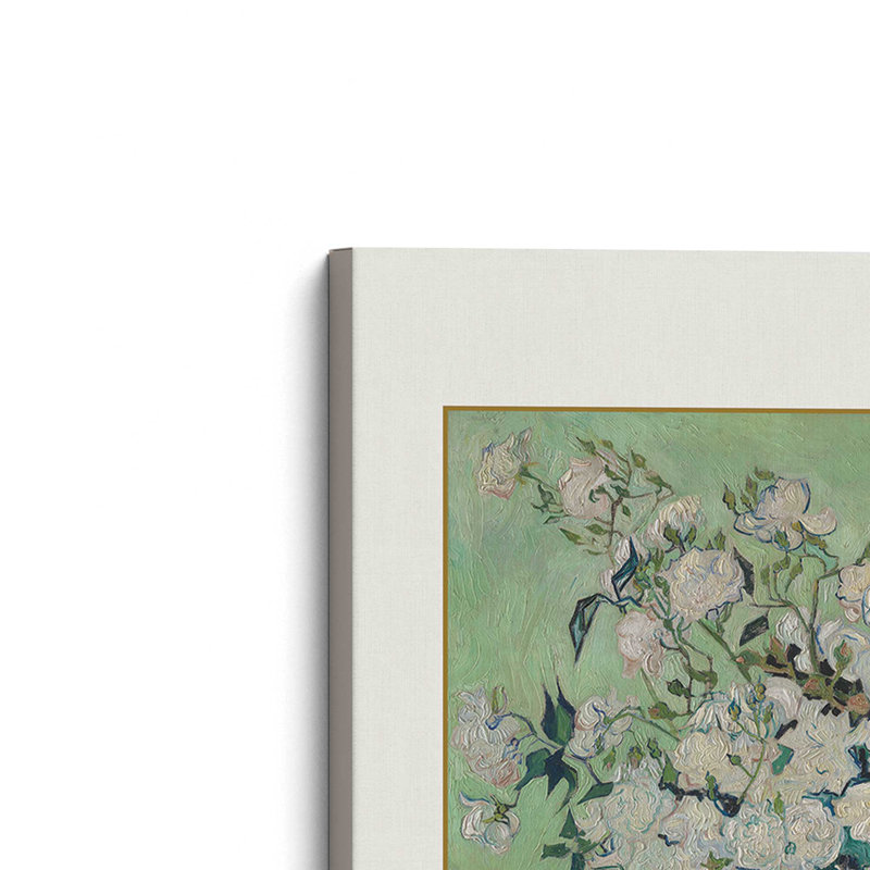 Van Gogh's Roses 1890, H 30 po x l 20 po, Toile tendue
