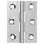 vidaXL Hinge Silver Steel Silent Bearing Door Frame Smooth Operation