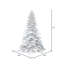 Arbre de Noël artificiel épinette blanc floqué-561547800