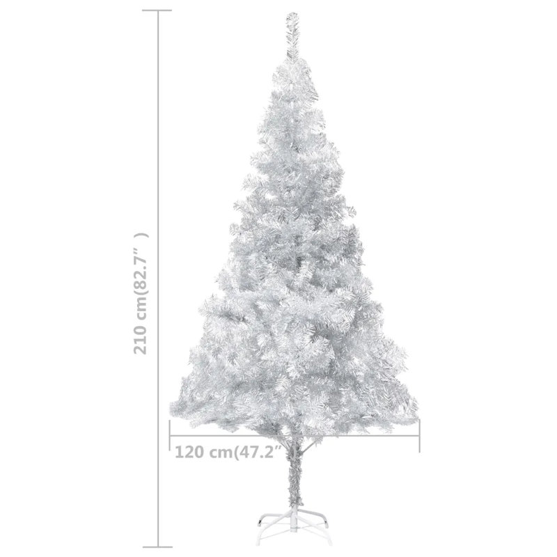 Artificial Christmas Tree with LEDs&Ball Set, 6.89ft H x 3.94ft W x 3.94ft D