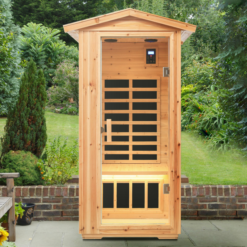 Sauna d'extérieur infrarouge lointain à une personne