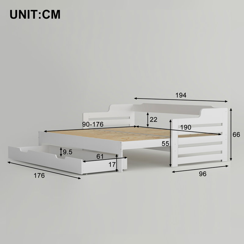 Feller Solid Wood Daybed with Trundle