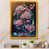 Impression dorée sur toile encadrée