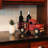  Rustic Red Truck Metal Wine Rack