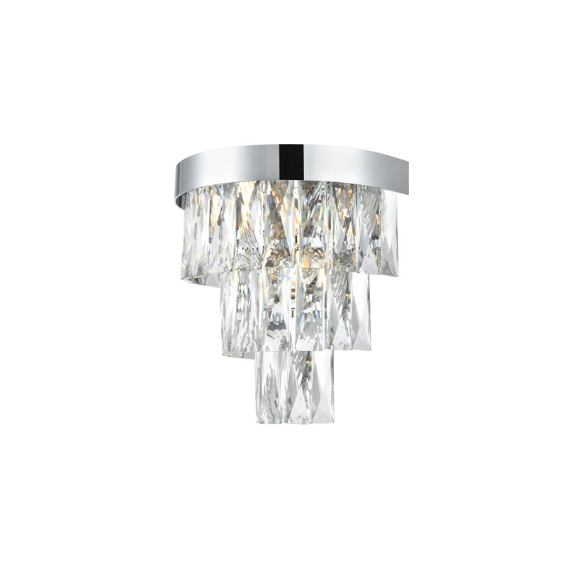 Applique murale 10 pouces Iva , Chrome chrome
