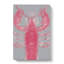 The Pink Lobster In Abstract - Wrapped Canvas Painting-55303573