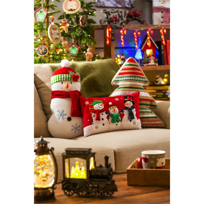 Snowman Rectangular Lumbar