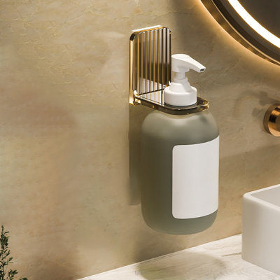 Tablette de support de shampooing pour salle de bain murale et porte-autocollant non perforée