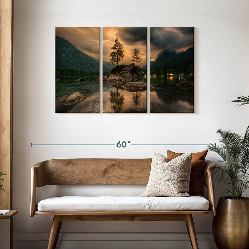 Alvord Magical Lakeside Mountain, H 28 po x l 45 po