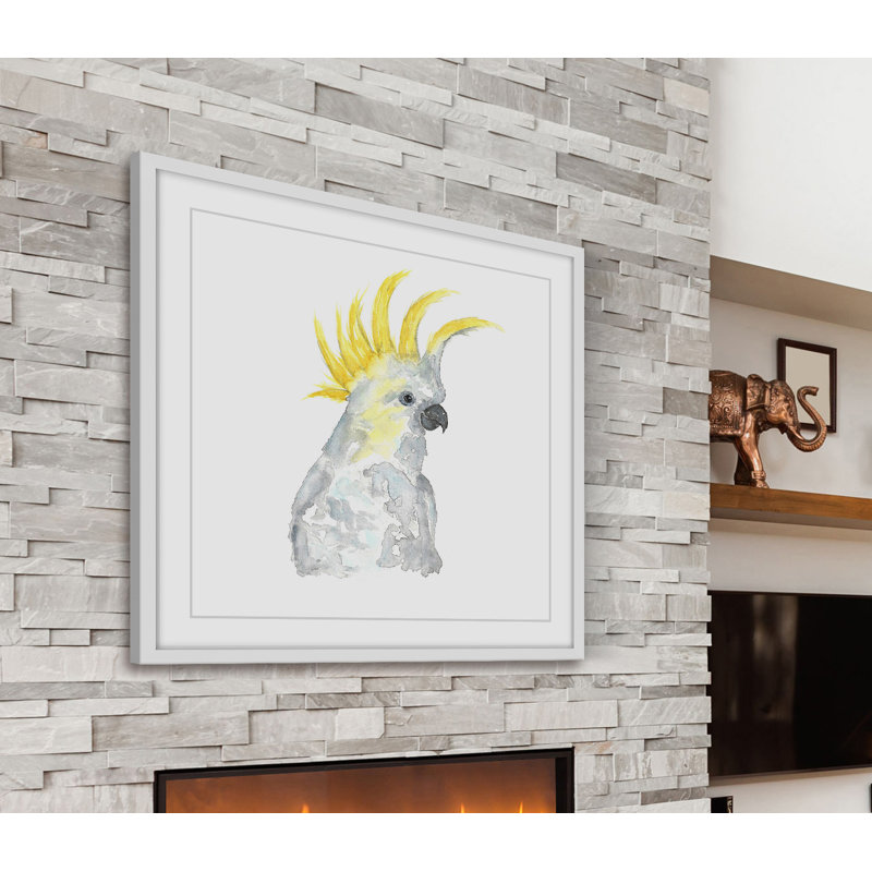 Thimble Sparrow - Single Picture Frame Painting, 41cm H x 41cm W x 3.81cm D