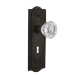Meadows Plate with Decorative Keyhole and Crystal Door Knob