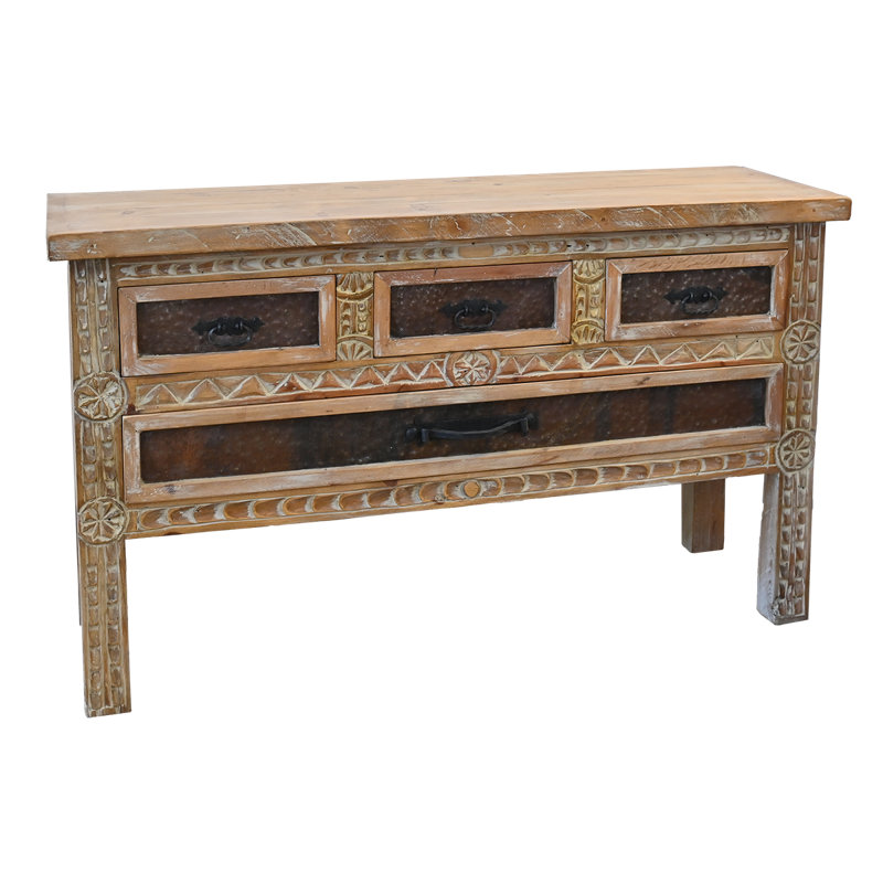 Console Carved Frontier, Bois