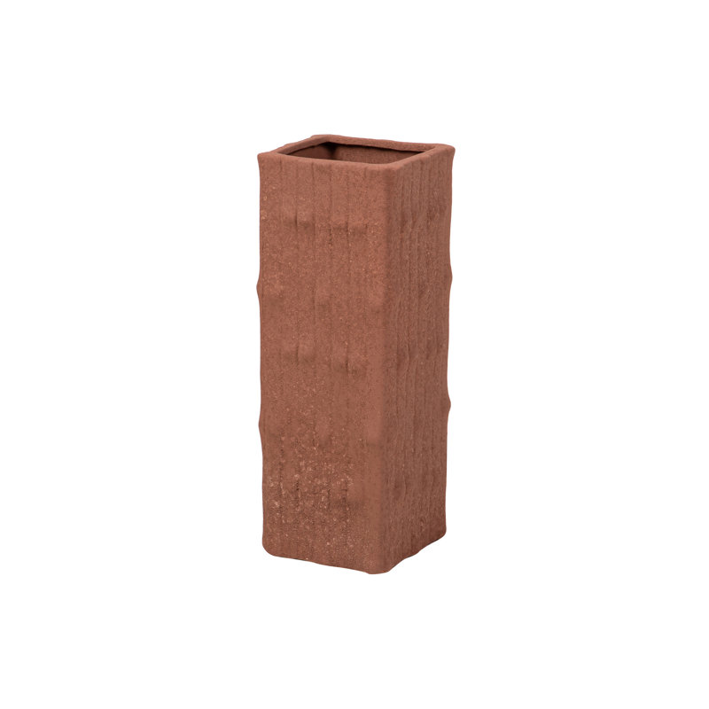 Ceramic / Porcelain Table Vase, 41cm H x 14cm W x 14cm D, Brown