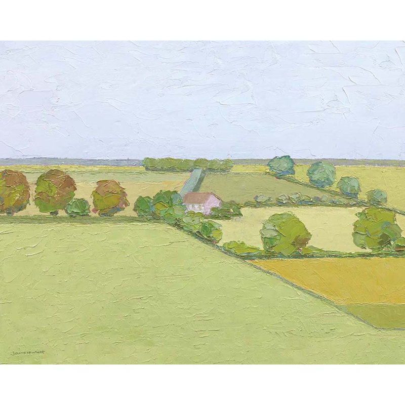 Norfolk Fields by Jane Hewlett - Print, Canvas