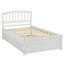 Structure de lit plateforme en bois avec lit gigogne-1494088732