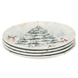 Winter's Frost Set of 4 Dinner Plates