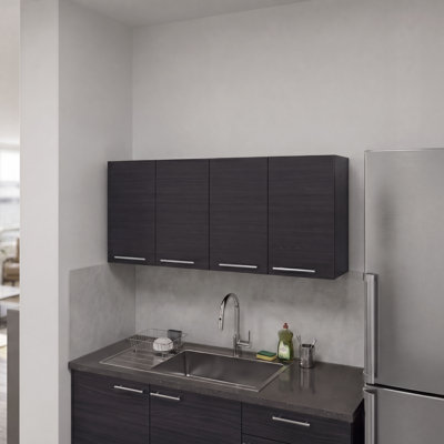 Latitude RunÂ® Jewlia 59 W x 12.4 D x 23.6 H  Particleboard Modern in Wengue