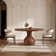 Gullveig Space-Saving Round Solid Wood Dining Table For Kitchen Restaurant Breakfast Office