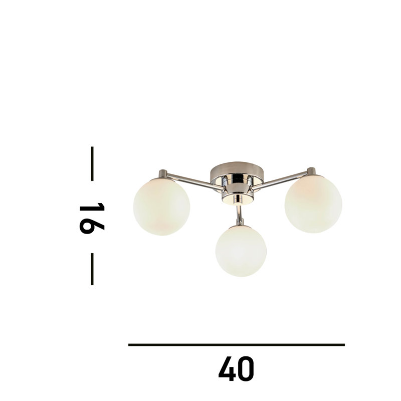 Zoey Glass Flush Mount