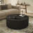 Fully Assembled Modern 31.5" & 35" W Contemporary Round Coffee Table with Solid Wood Fluted Base, 2 Hidden Storage Drawers & Wood Veneer Top-1049656738-1049656748