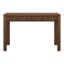 Bureau cannelé de 47,5 po de largeur avec tiroirs à glissement doux - Bureau d'écriture scandinave en noyer satiné pour bureau à domicile | Gardeina-1173674795