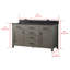 Meuble-lavabo double 60 po Ajiya-182793781-182793778