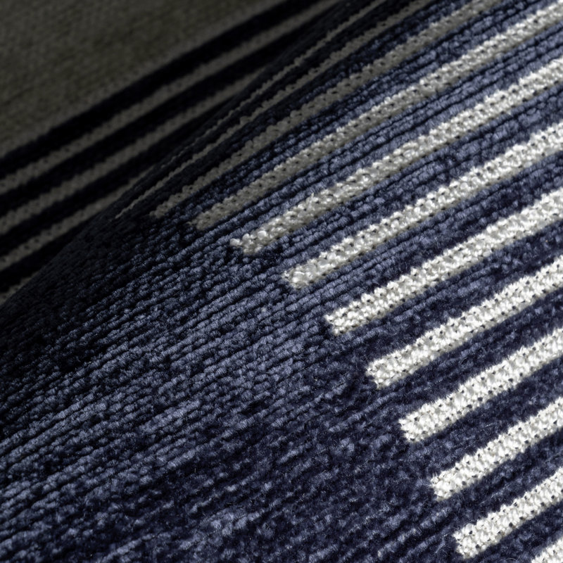 Tapis géométrique lavable à la machine Olivette, Rectangle 7 pi 10 po x 10 pi