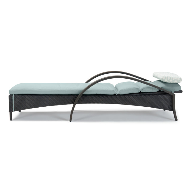 Barcelo Reclining Chaise Lounge with Cushion, Canvas Spa Sunbrella® Canvas