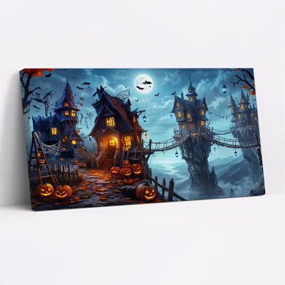 Art mural sur toile Spooky Haunted