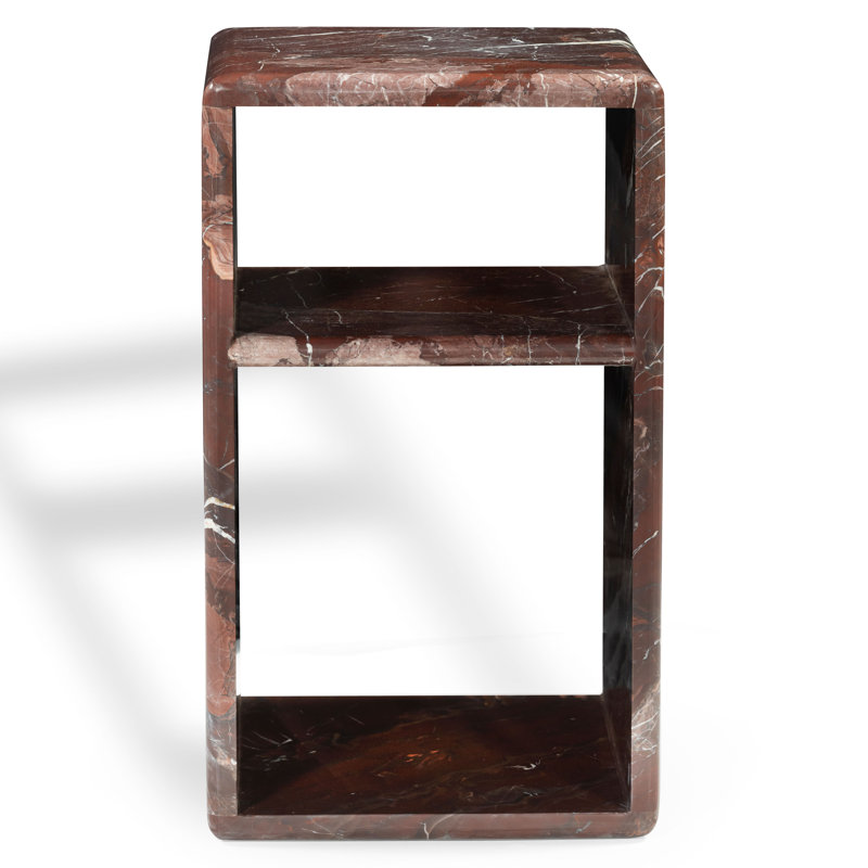 Lovoto Marble Two-Shelf Accent Table