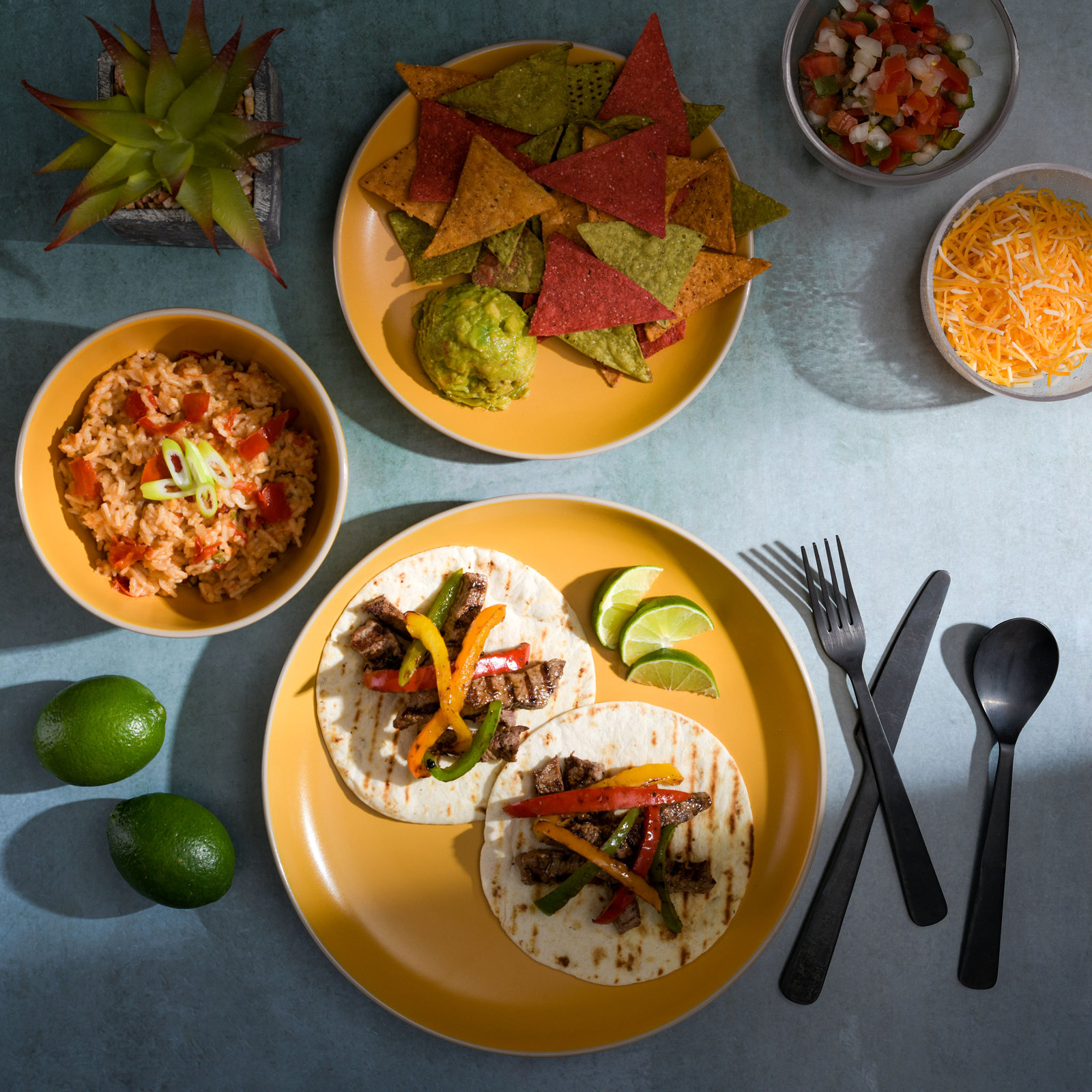 Rockaway Stoneware Dinnerware Set, Yellow