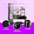 63 Inch Full Body Mirror Vanity Set with Power Station, LED Dressing Table with 4-Port Charging and Stool-646141457
