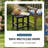 Square Outdoor Side Table, HDPE Small Patio End Table, Weather-Resistant Accent Table For Patio, Pool, Or Backyard Use, Easy Maintenance, Jet Black