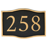 Serif 1-Line Wall Address Plaque