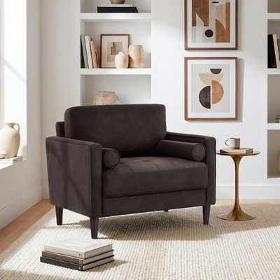 Garren 39.8" Square Arm Tufted Club Chair